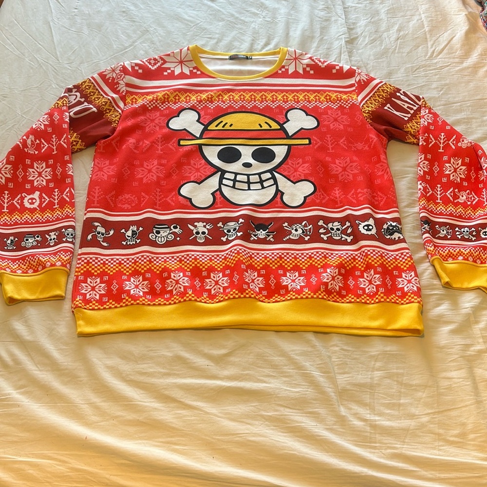 One Piece Ugly Christmas Sweater - NWOT